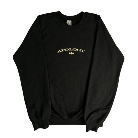 slchld 'APOLOGY' NA TOUR Black Crewneck