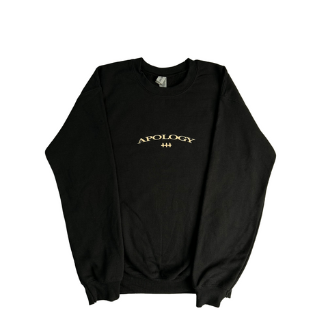 slchld 'APOLOGY' NA TOUR Black Crewneck