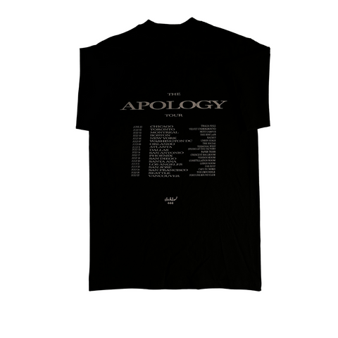 slchld 'APOLOGY' NA TOUR Black T-shirt