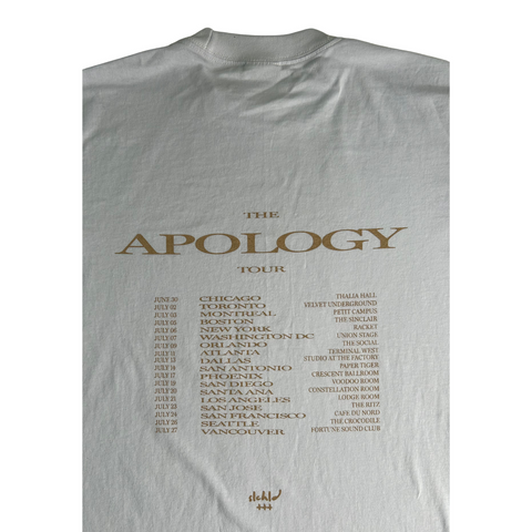 slchld 'APOLOGY' NA TOUR White T-shirt