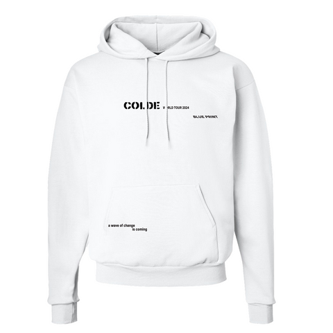 COLDE 'Blue Print' NA Tour White Hoodie