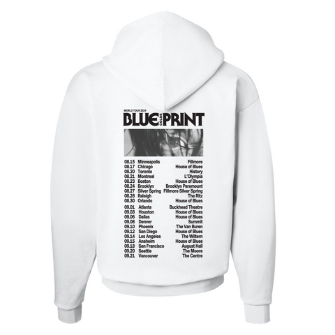 Colde 'BLUEPRINT' NA Tour White Hoodie