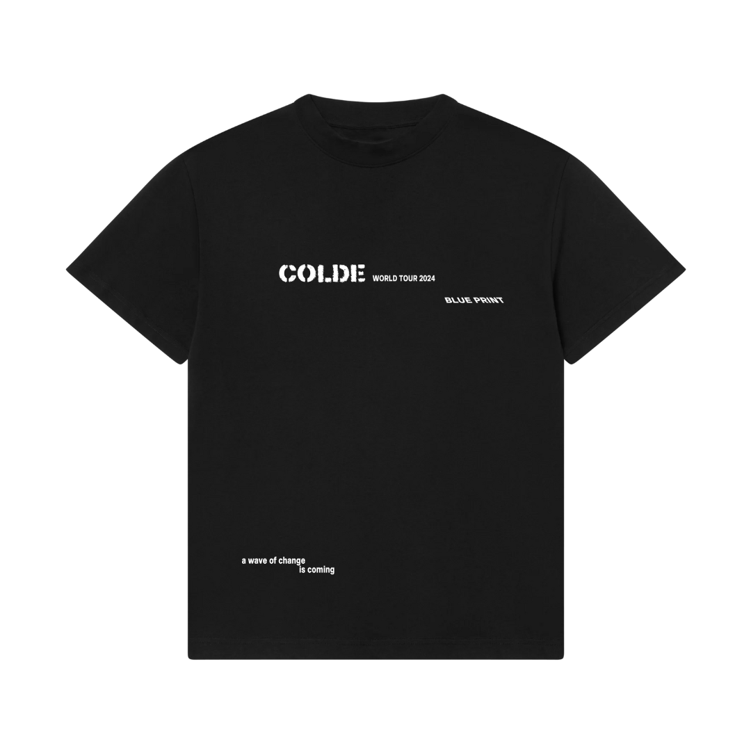 Colde 'BLUEPRINT' NA Tour Black T-shirt – KOHAI Shop