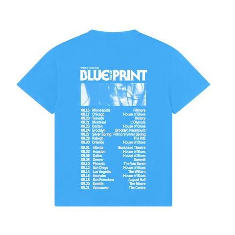 Colde 'BLUEPRINT' NA Tour Sky Blue T-shirt