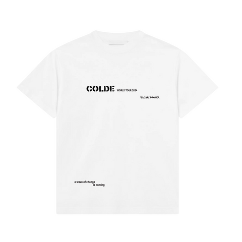 COLDE 'Blue Print' NA Tour White T-shirt