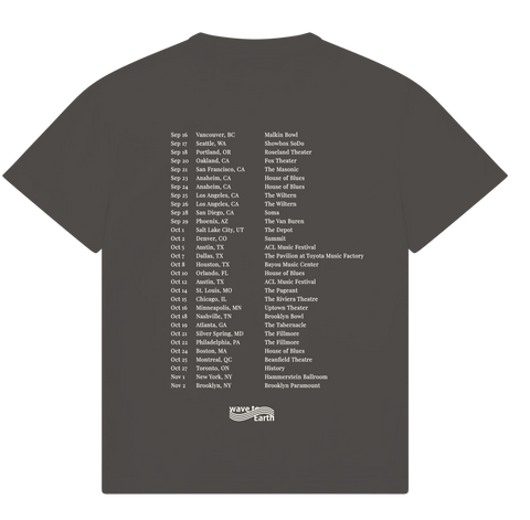 Wave to Earth 0.03 NA Tour Graphite T-Shirt