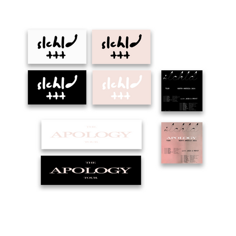 slchld 'APOLOGY' NA TOUR Sticker Set