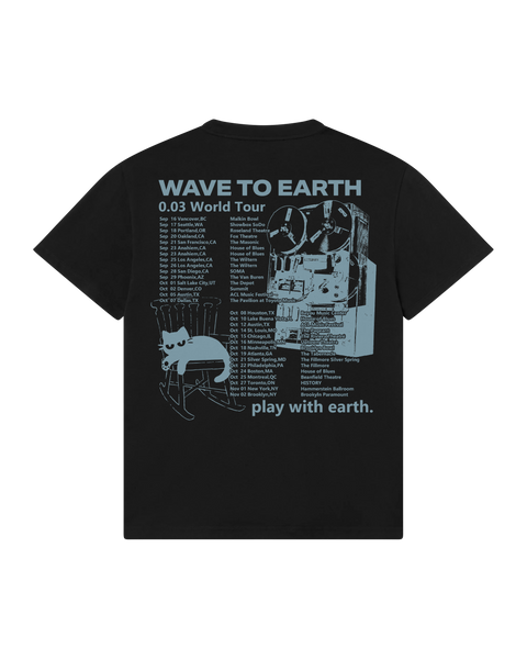 Wave to Earth 0.03 NA Tour Black Cat T-Shirt