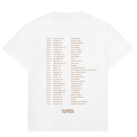 Wave to Earth 0.03 NA Tour Cream T-Shirt