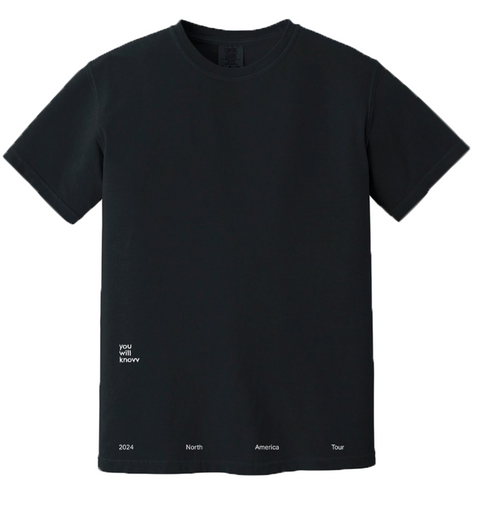 you.will.knovv NA Tour Black T-Shirt