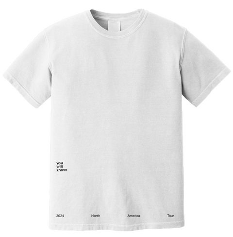 you.will.knovv NA Tour White T-Shirt